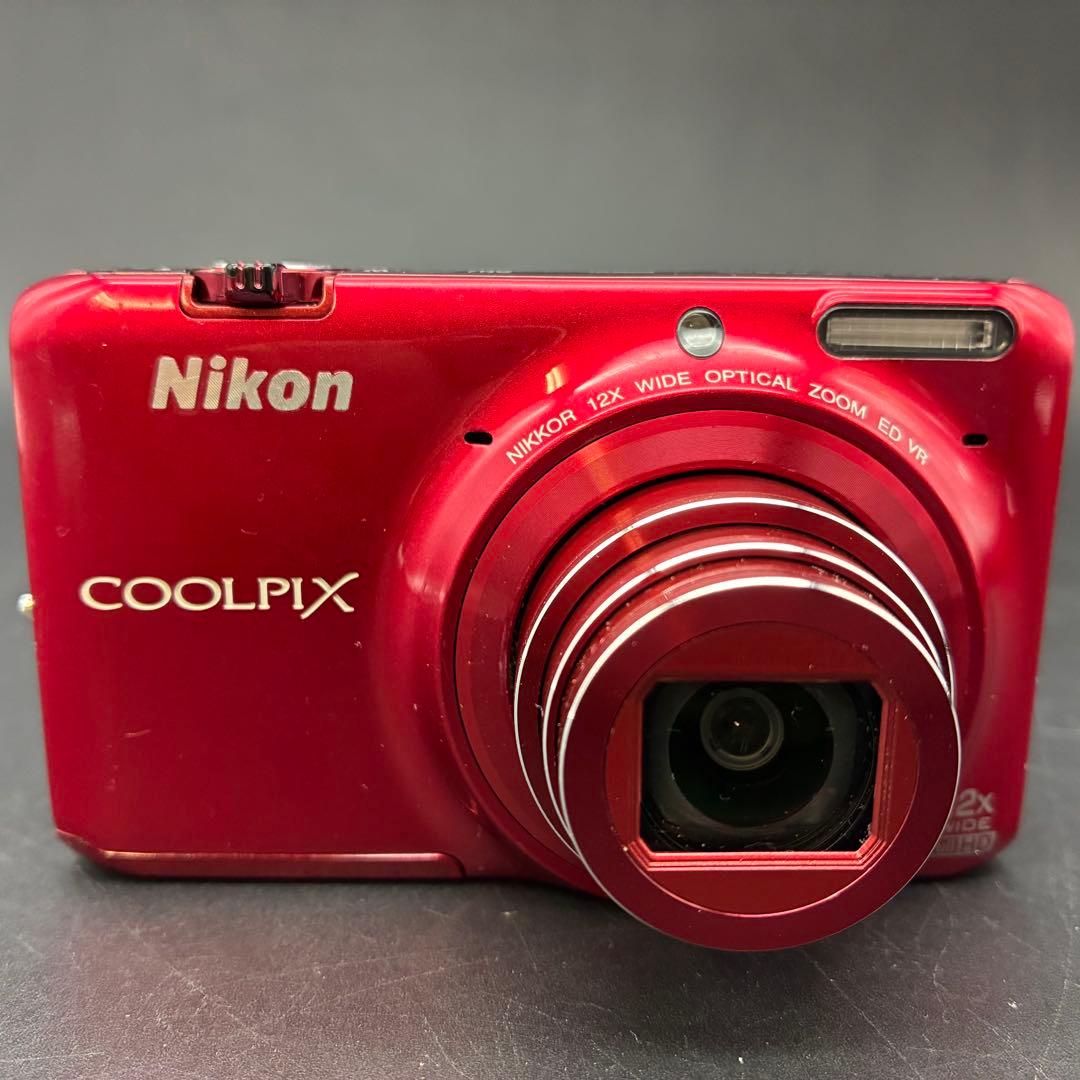 【動作OK】Nikon Coolpix S6500 赤 コンパクトデジタルカメラ