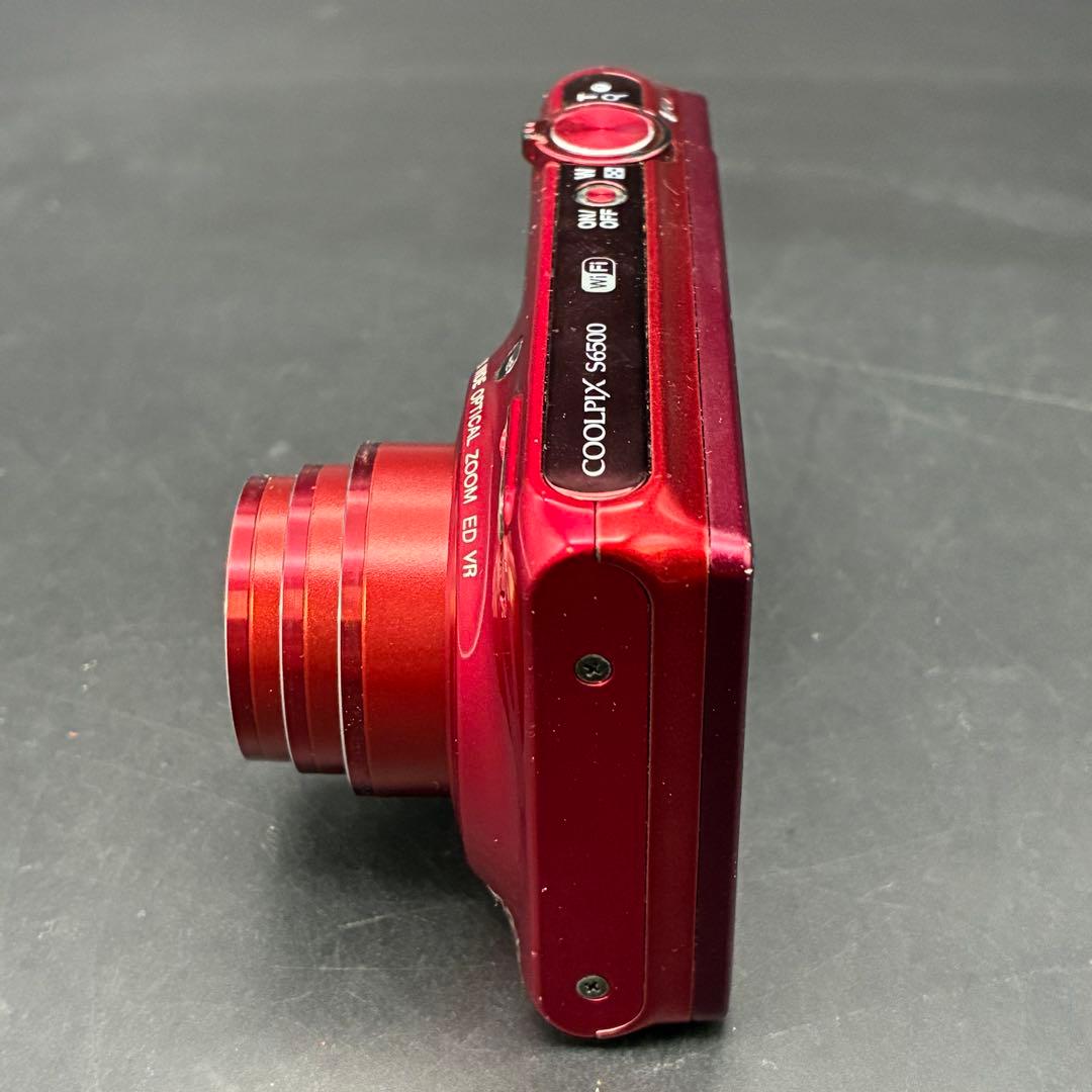 【動作OK】Nikon Coolpix S6500 赤 コンパクトデジタルカメラ