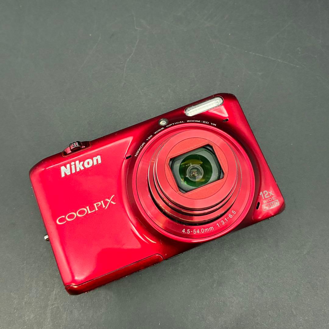 【動作OK】Nikon Coolpix S6500 赤 コンパクトデジタルカメラ