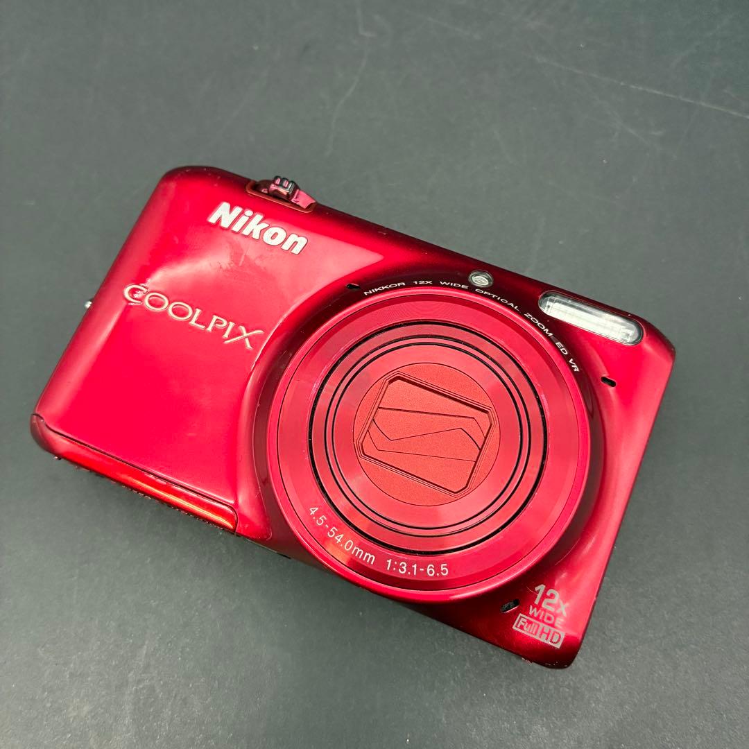 【動作OK】Nikon Coolpix S6500 赤 コンパクトデジタルカメラ