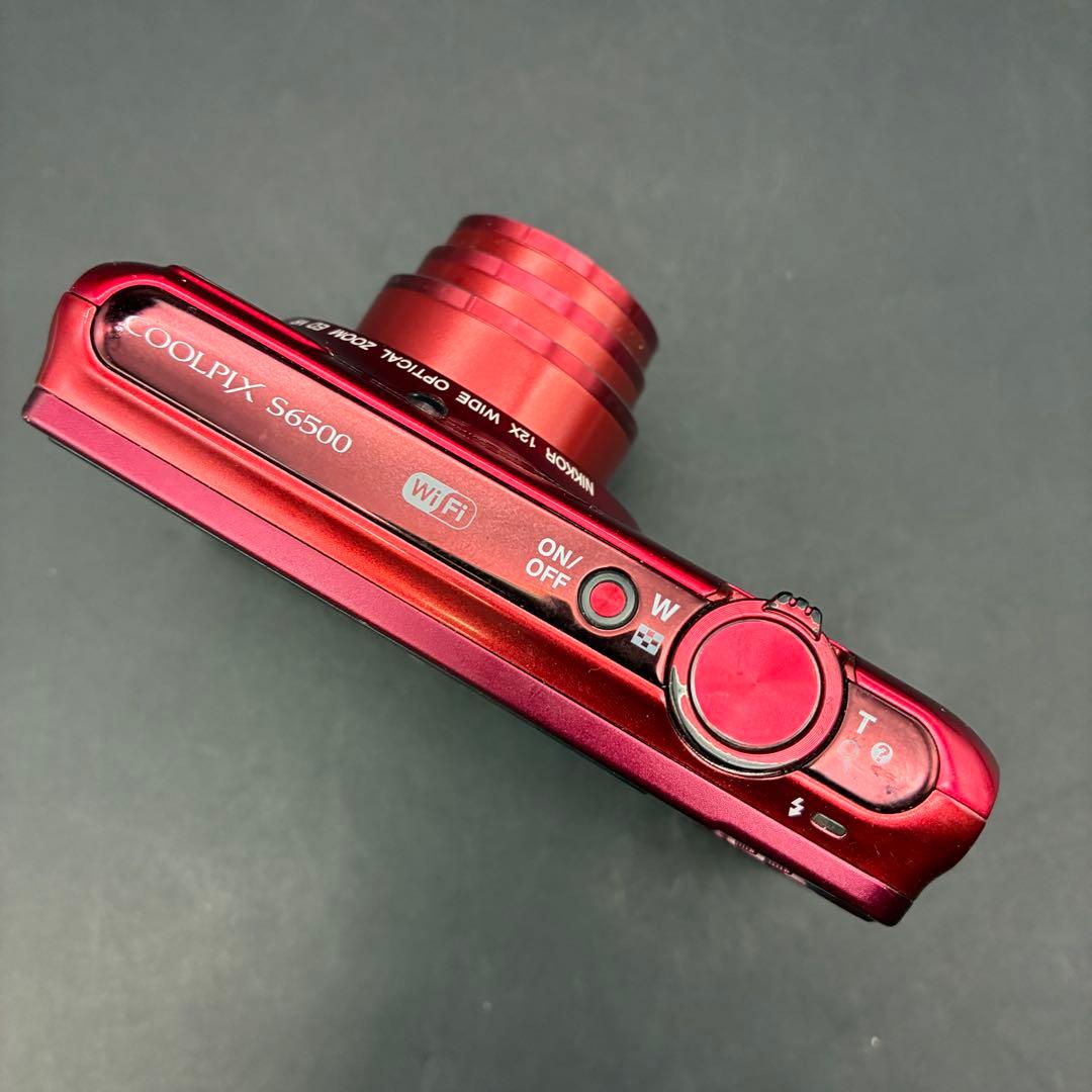 【動作OK】Nikon Coolpix S6500 赤 コンパクトデジタルカメラ
