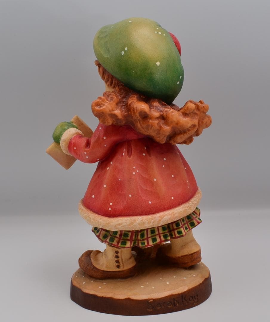 速達　アンリ　ANRI　サラケイ　木彫り人形　イタリア　高さ18ｃｍ　限定品　箱