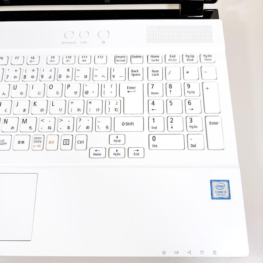 快適SSD✨メモリ8GB カメラ フルHD 第7世代 白 ノートパソコン NEC
