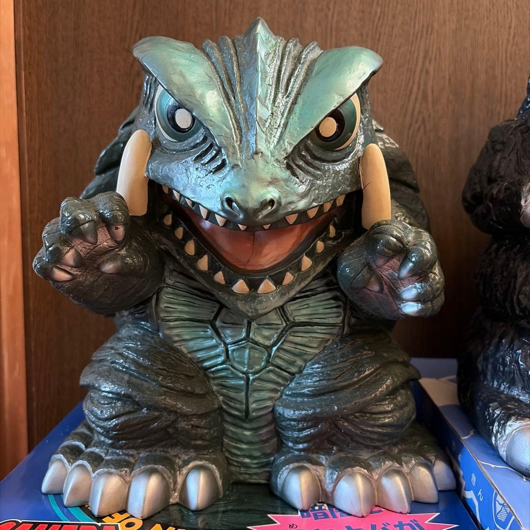 ゴジラ ガメラ フィギュア貯金箱