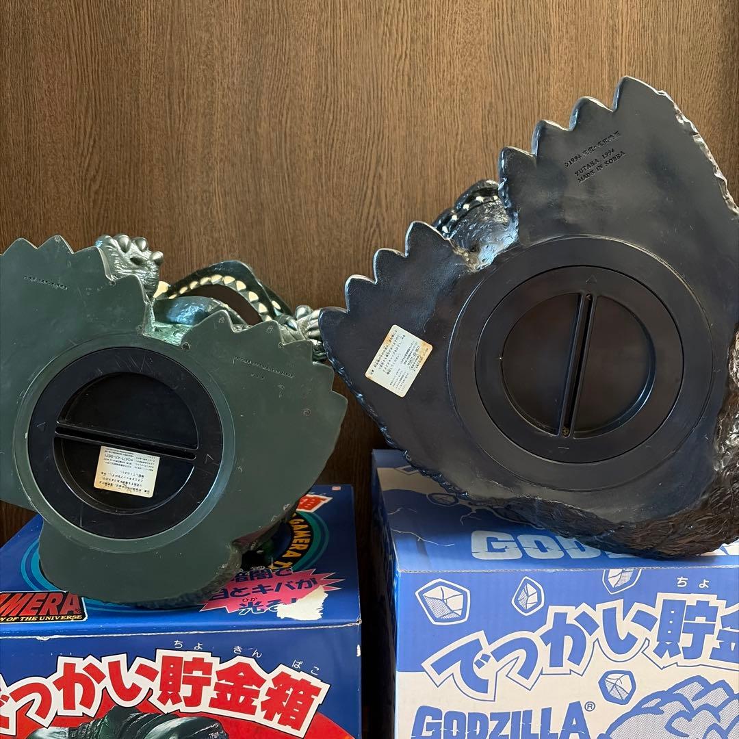 ゴジラ ガメラ フィギュア貯金箱