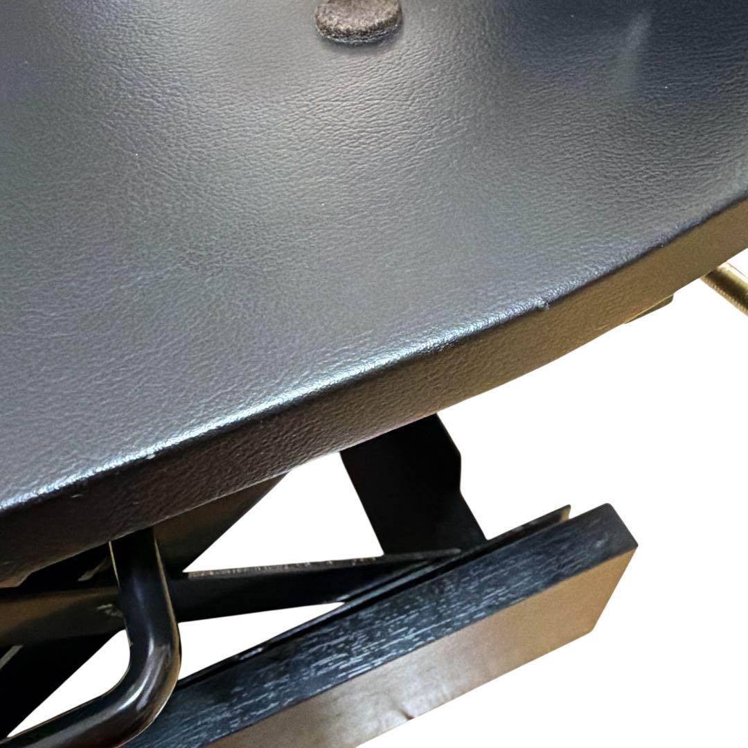 【美品】ピアノ 補助ペダル 足台 レバー調節8段階昇降式 2ペダル ブラック