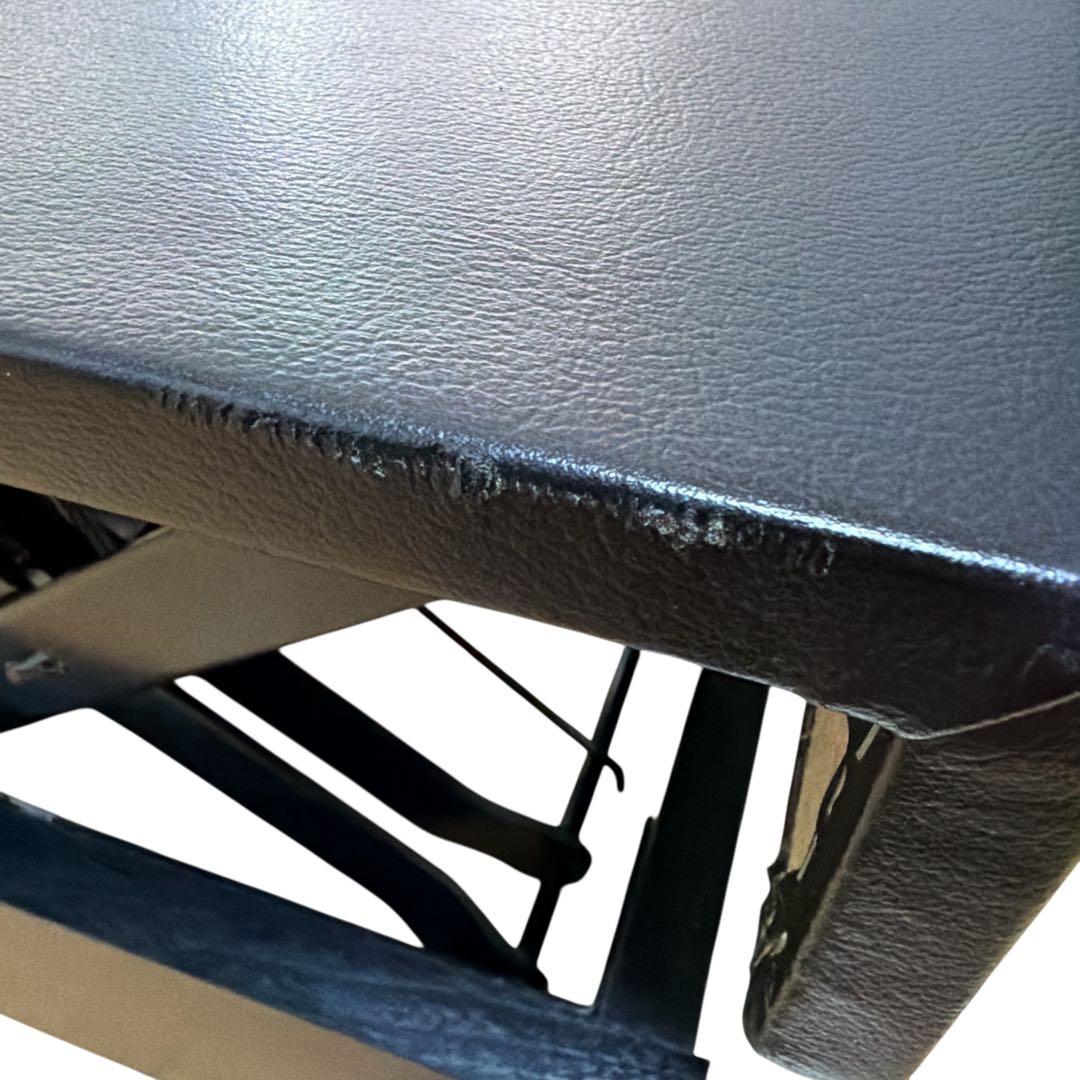 【美品】ピアノ 補助ペダル 足台 レバー調節8段階昇降式 2ペダル ブラック