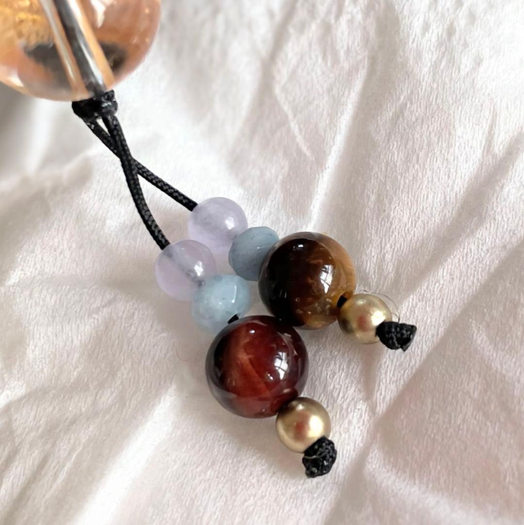 【五爪龍皇帝天珠】朱雀 玄武 天珠 天然石 御守り ネックレス 四神 開運 厄除