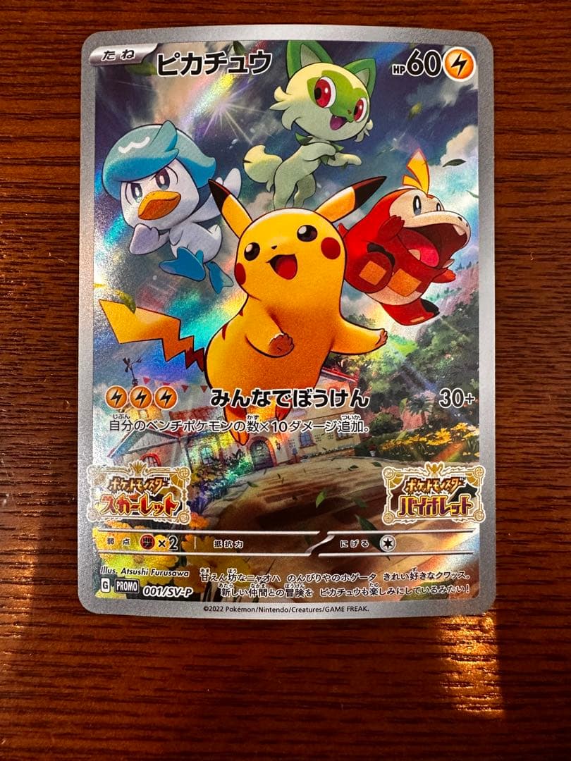 【高騰中】極美品ピカチュウAR&プロモカードセット