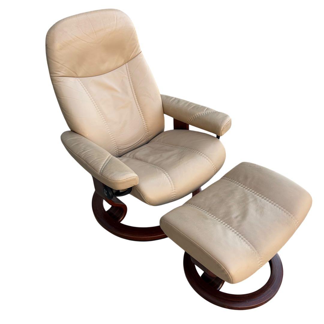 エコーネス ストレスレスチェア コンサル ノルウェー製 オットマン別売