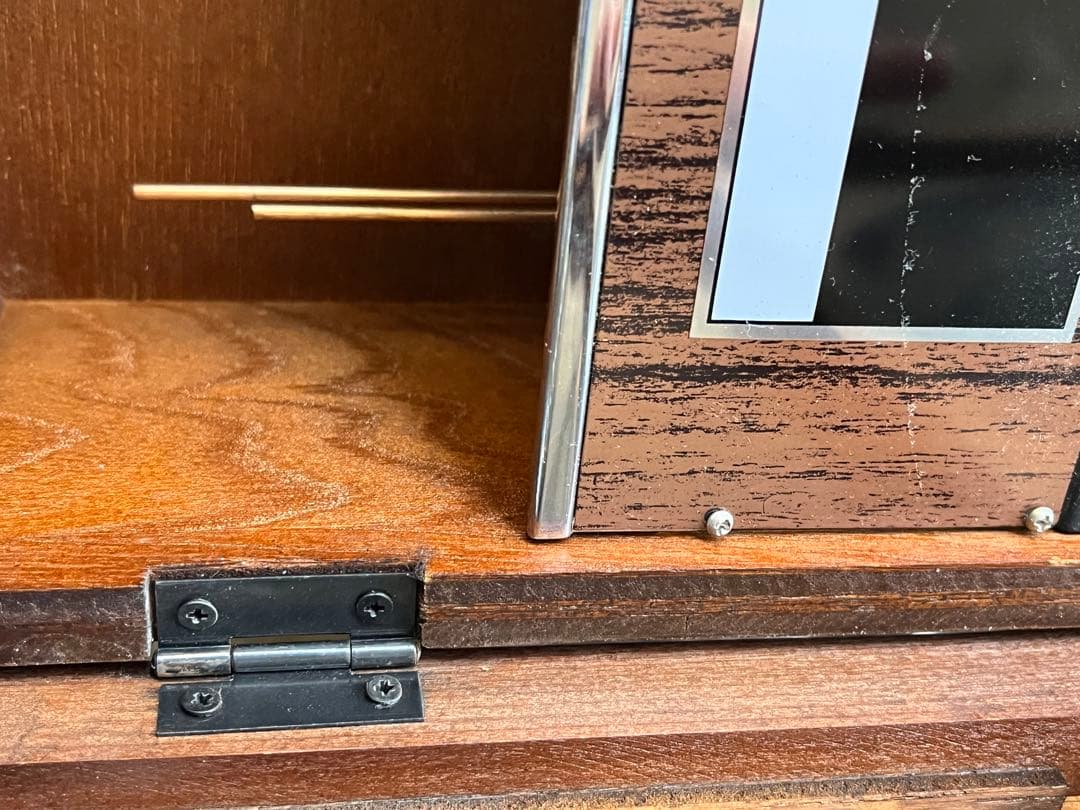 シチズン日付時計、ケヤキレトロ柱時計、ゼンマイ振り子時計、ケヤキの高級柱時計