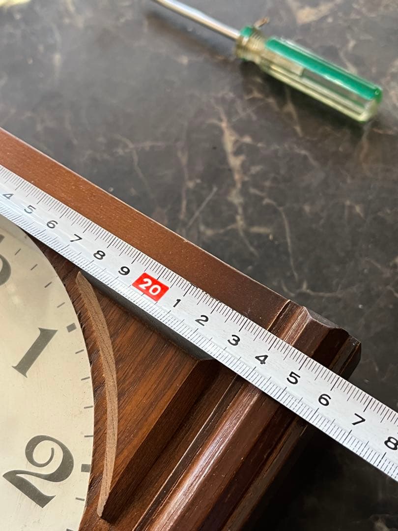 シチズン日付時計、ケヤキレトロ柱時計、ゼンマイ振り子時計、ケヤキの高級柱時計