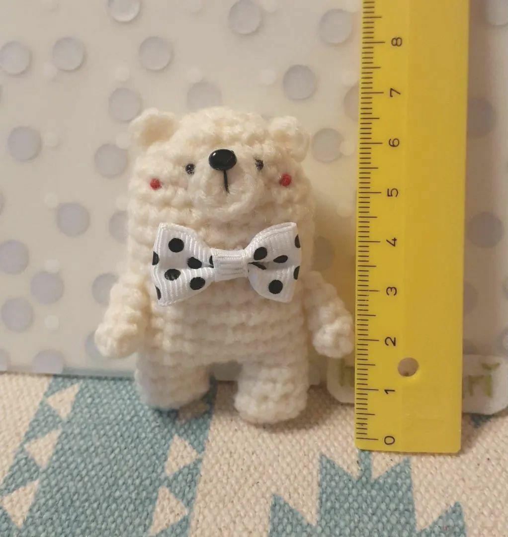 ミニミニ　あみぐるみ　しろくまさん
