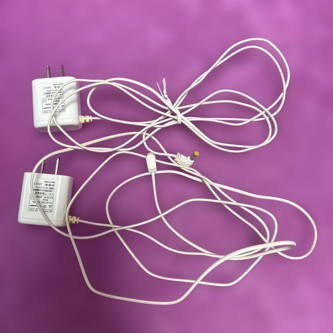 SHARP デジタルコードレス電話機 子機 2台　レッド系