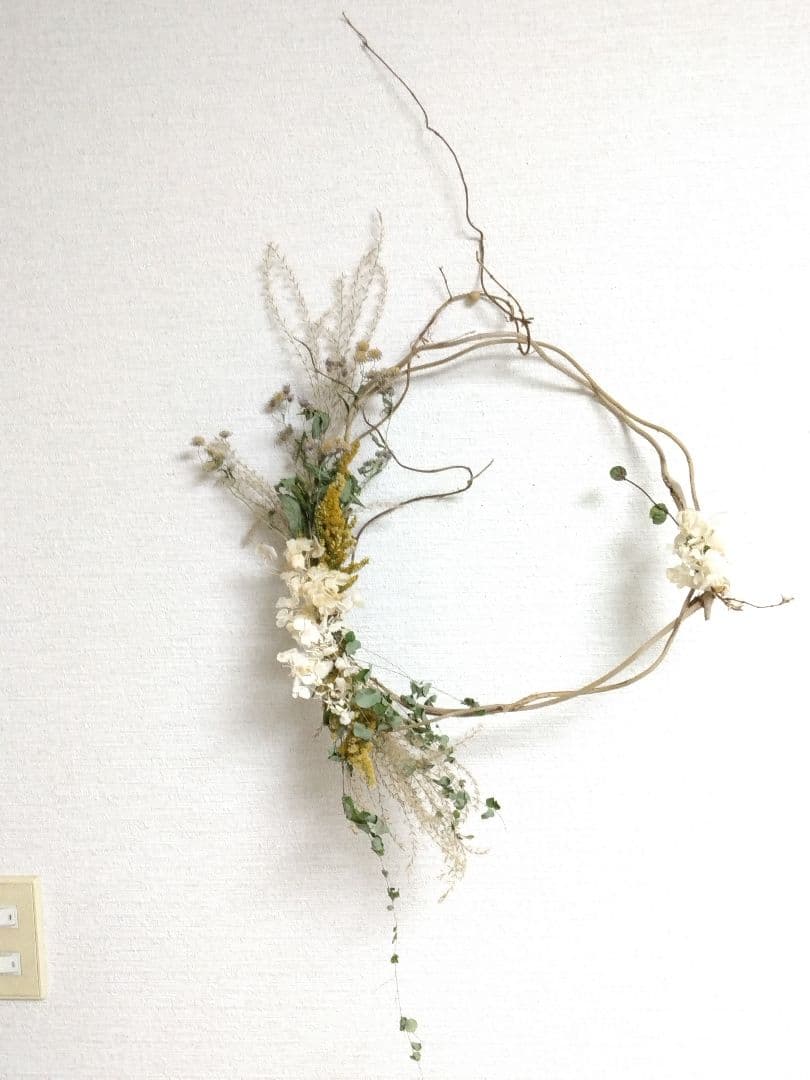 Lake & Sea 山野草のドライフラワー壁掛けドライフラワースワッグ山野草リ