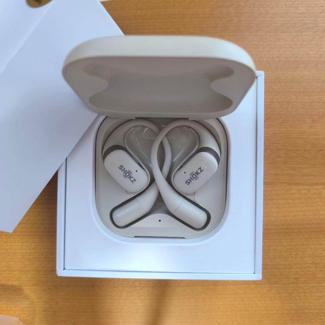 shokz OPENFIT ワイヤレスイヤホン ホワイト