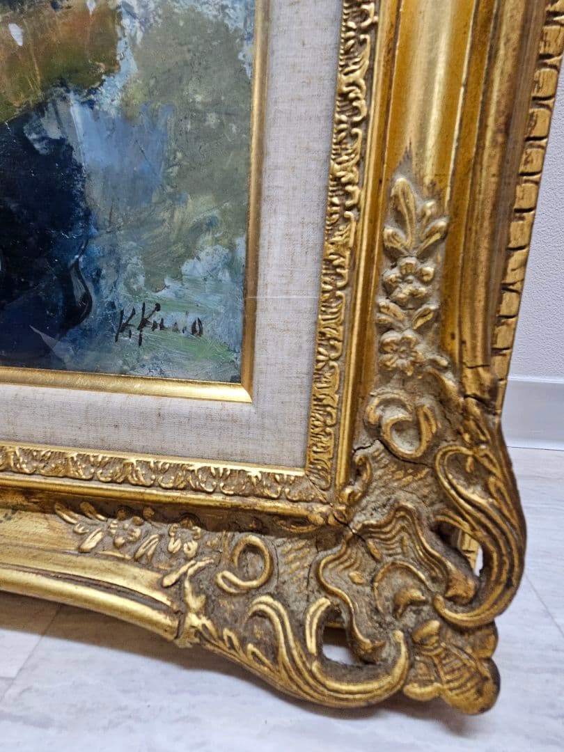 工藤和男 収穫の港 証明書付き 創元会会長 日展評議員 　一枚の絵