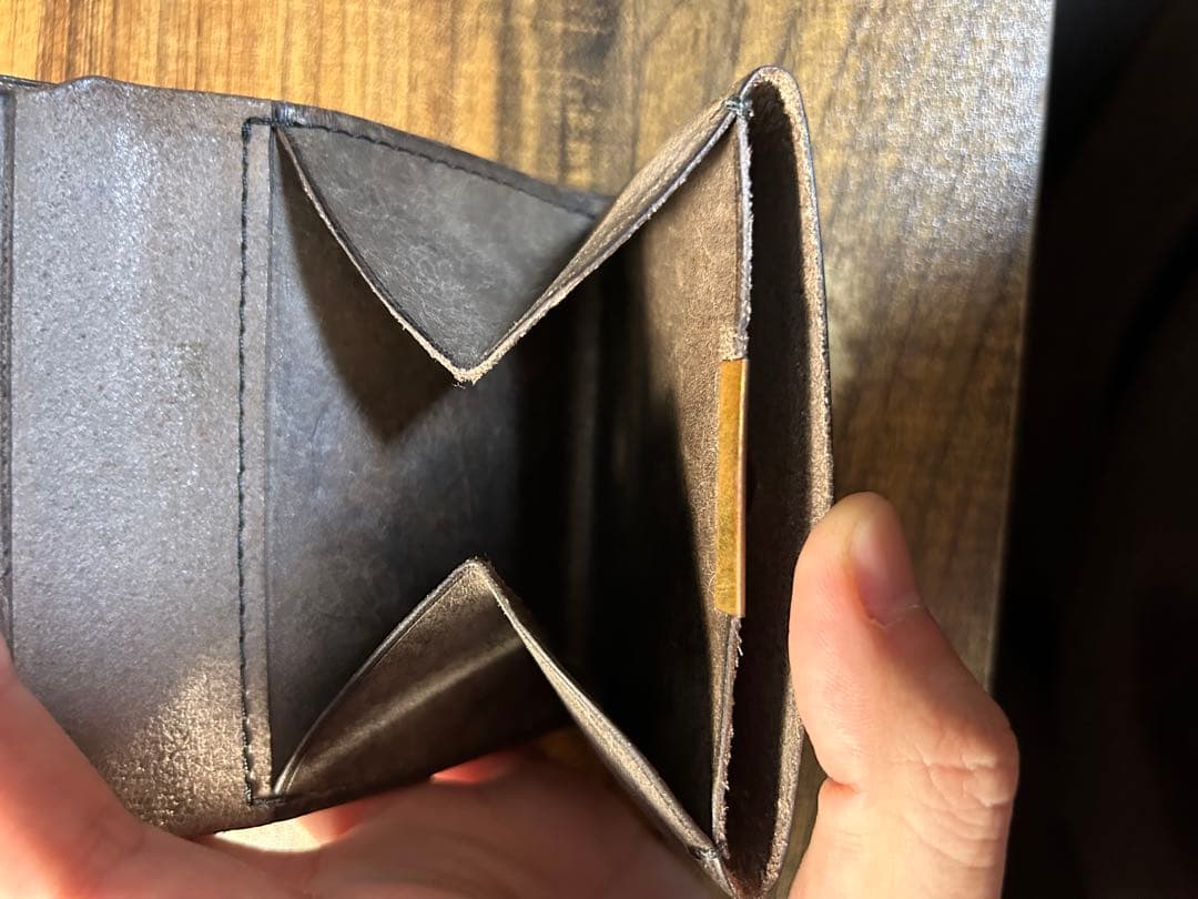 kogarashi 凩　折り財布　鼠茶