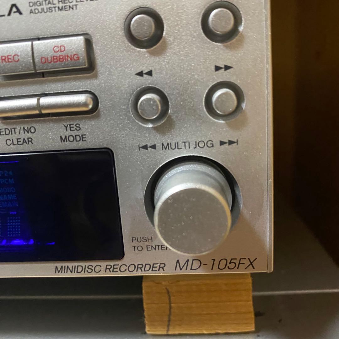 ONKYO ミニディスクレコーダー MD-105FX ジャンク品　電源入ります