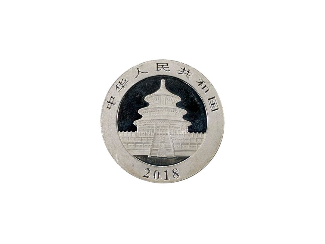 2018年　純銀　パンダ　銀貨　資産　30g AG 999