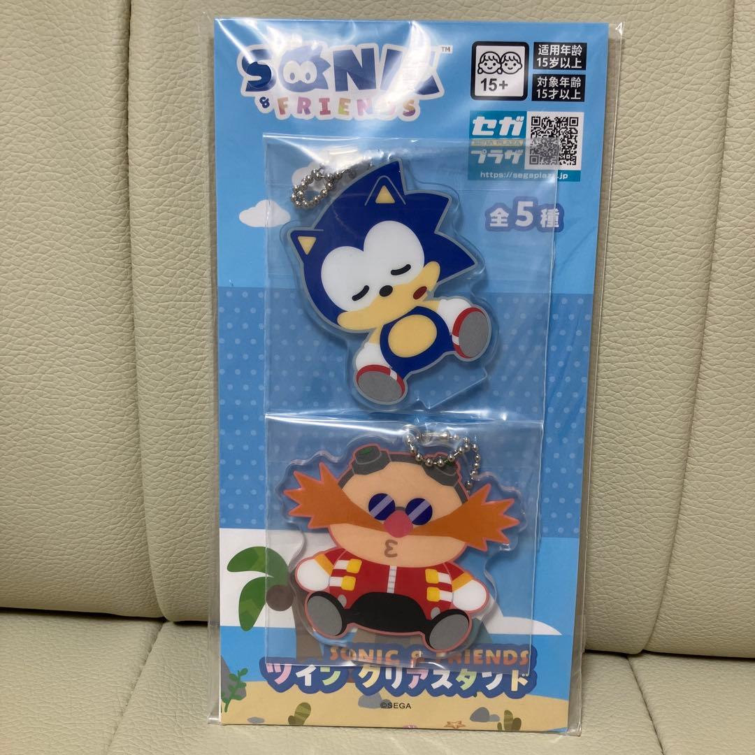 ソニック&フレンズ ツインクリアスタンド 全5種セット 0401