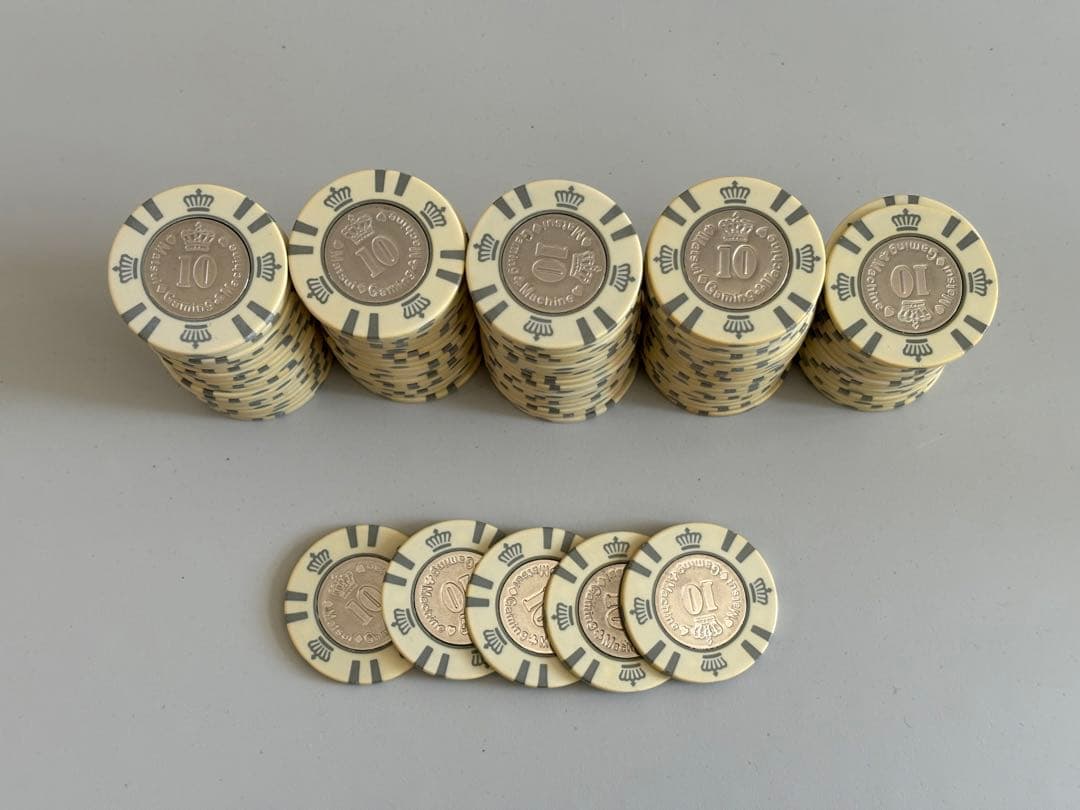 MGM カジノチップ　ゲームメダル$10×100枚(300枚)