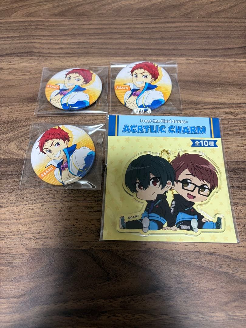 Free！ 松岡凛 butterfly 缶バッジ 旭 缶バッジ 郁弥日和アクリル