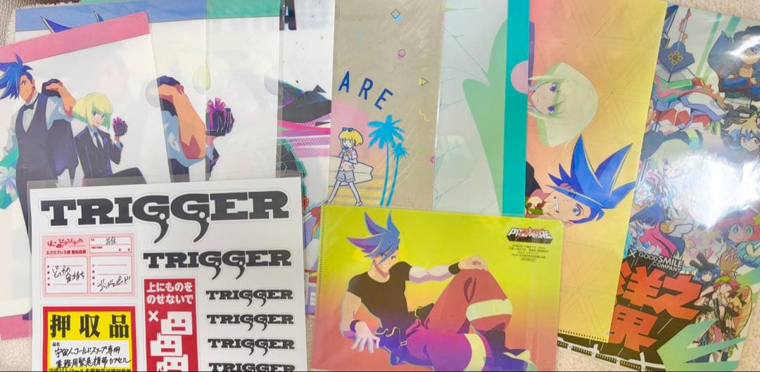 プロメア 限定特典 アクリルスタンド　フィギュア くじ ポスター ガロ リオ