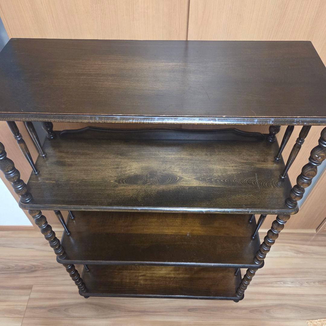 オープンシェルフ 飾り棚 ラック ディスプレイ 4段 ナジコ