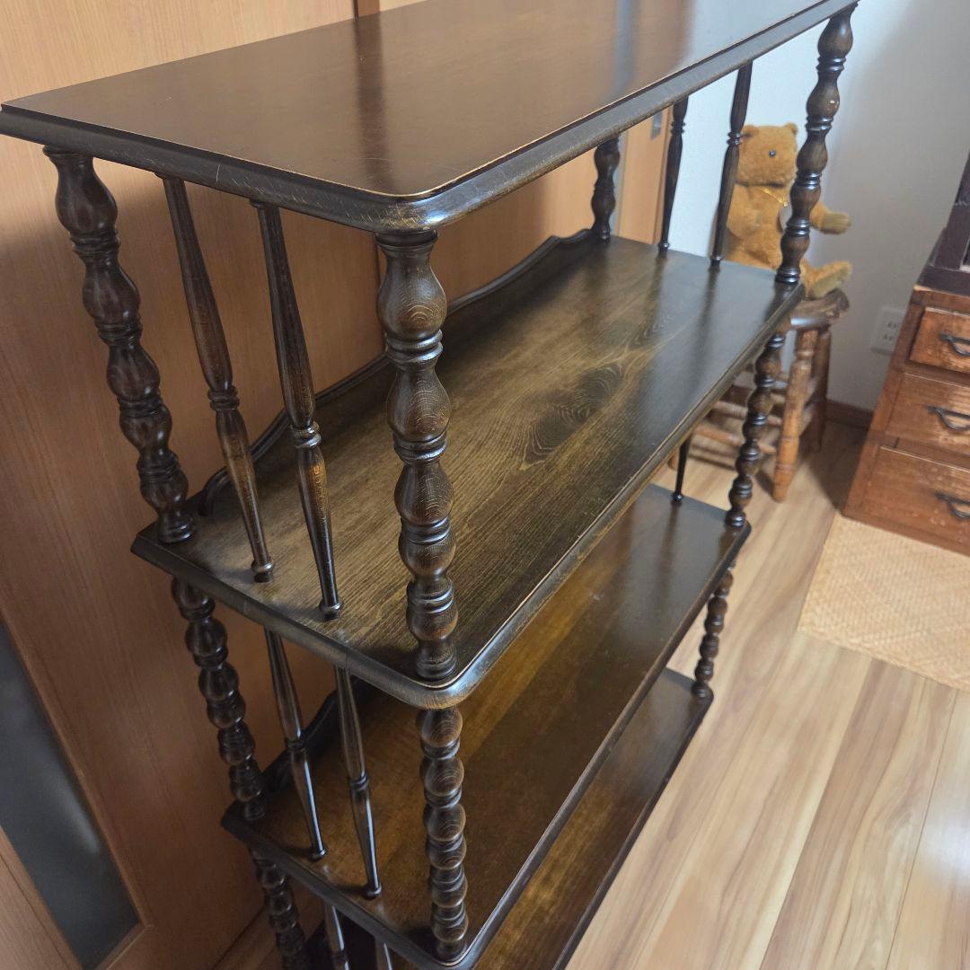 オープンシェルフ 飾り棚 ラック ディスプレイ 4段 ナジコ