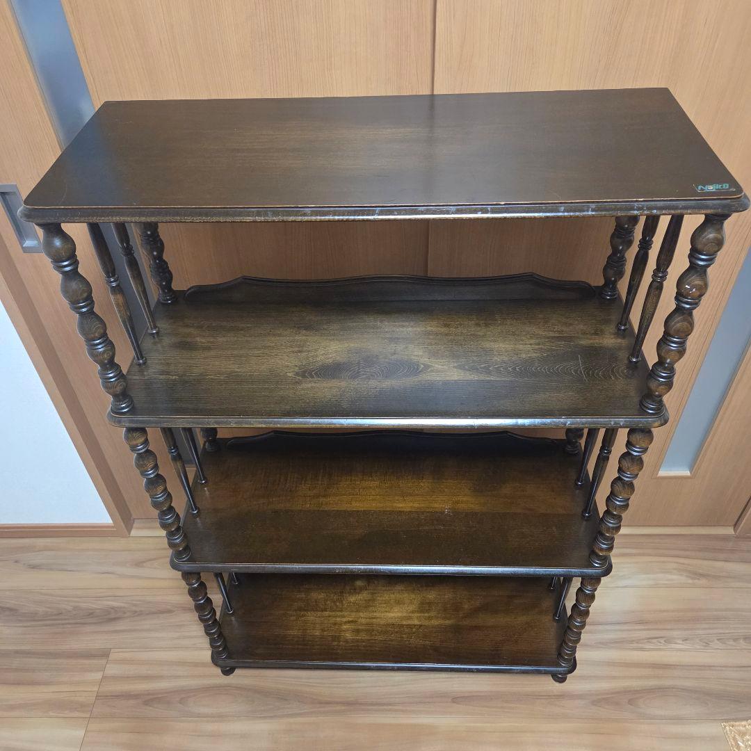 オープンシェルフ 飾り棚 ラック ディスプレイ 4段 ナジコ