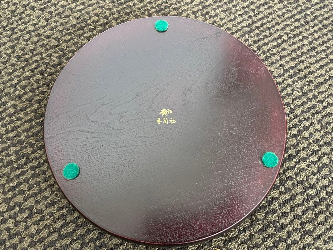 香蘭社　六角花瓶　金彩