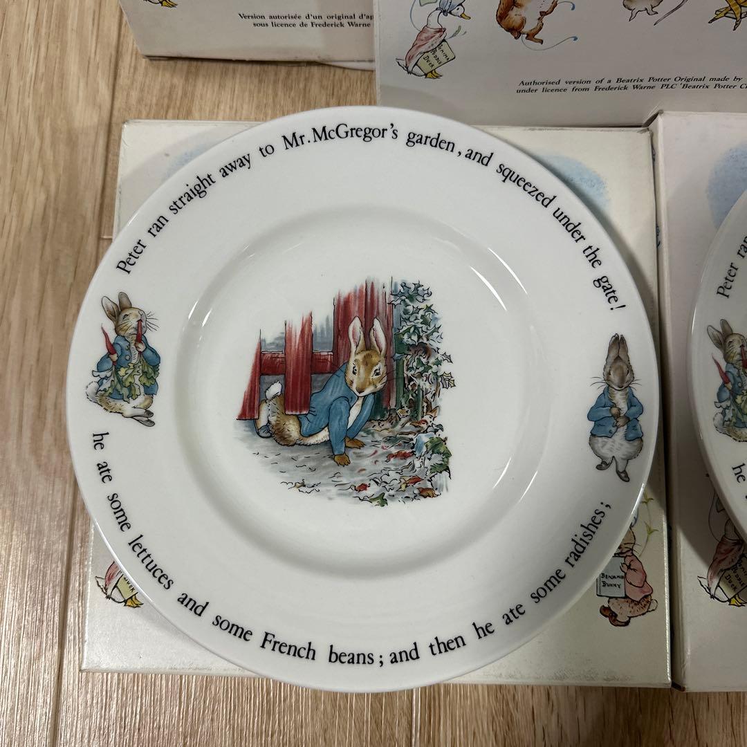旧刻印　ウエッジウッド　ピーターラビット 皿5枚　未使用品　長期保管品