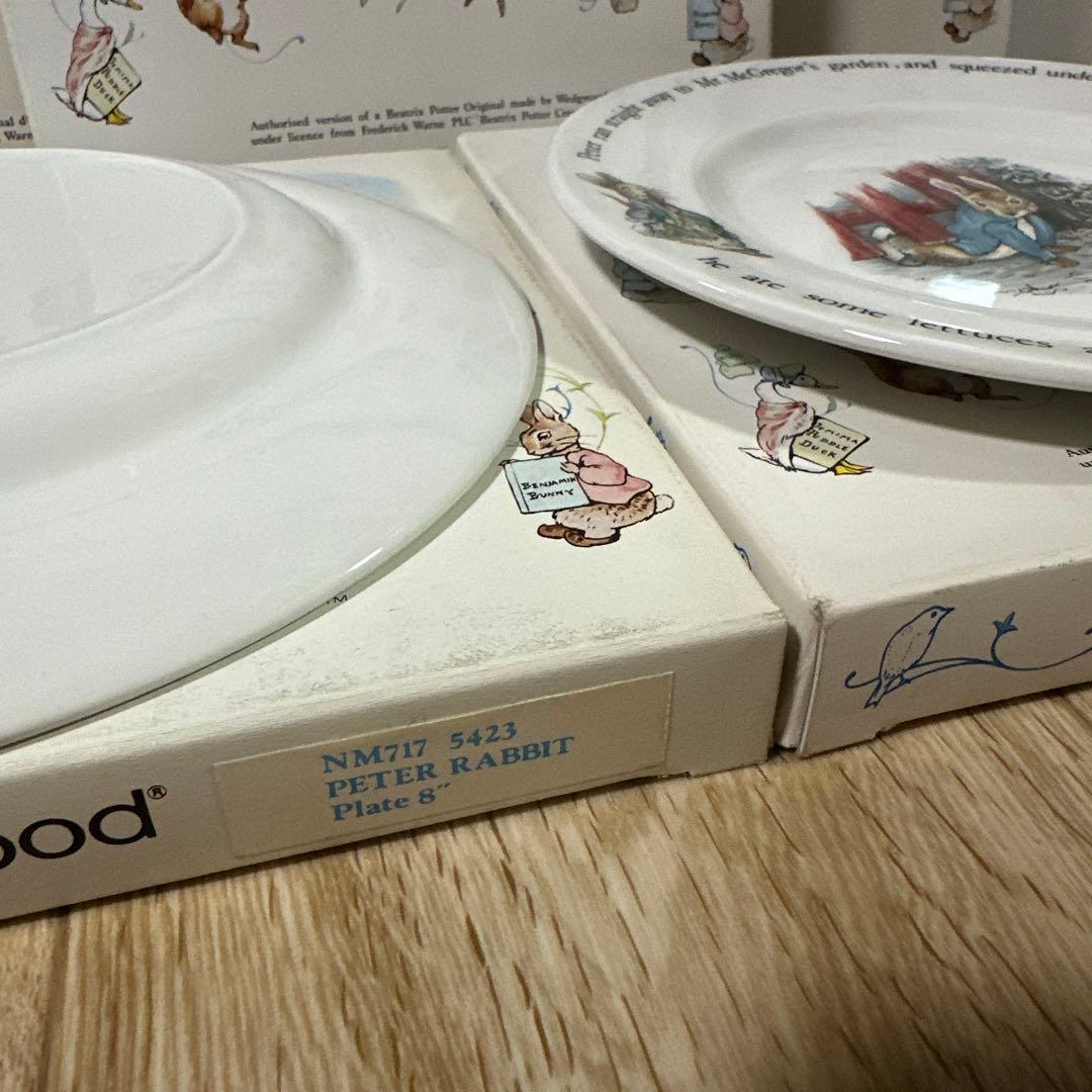 旧刻印　ウエッジウッド　ピーターラビット 皿5枚　未使用品　長期保管品