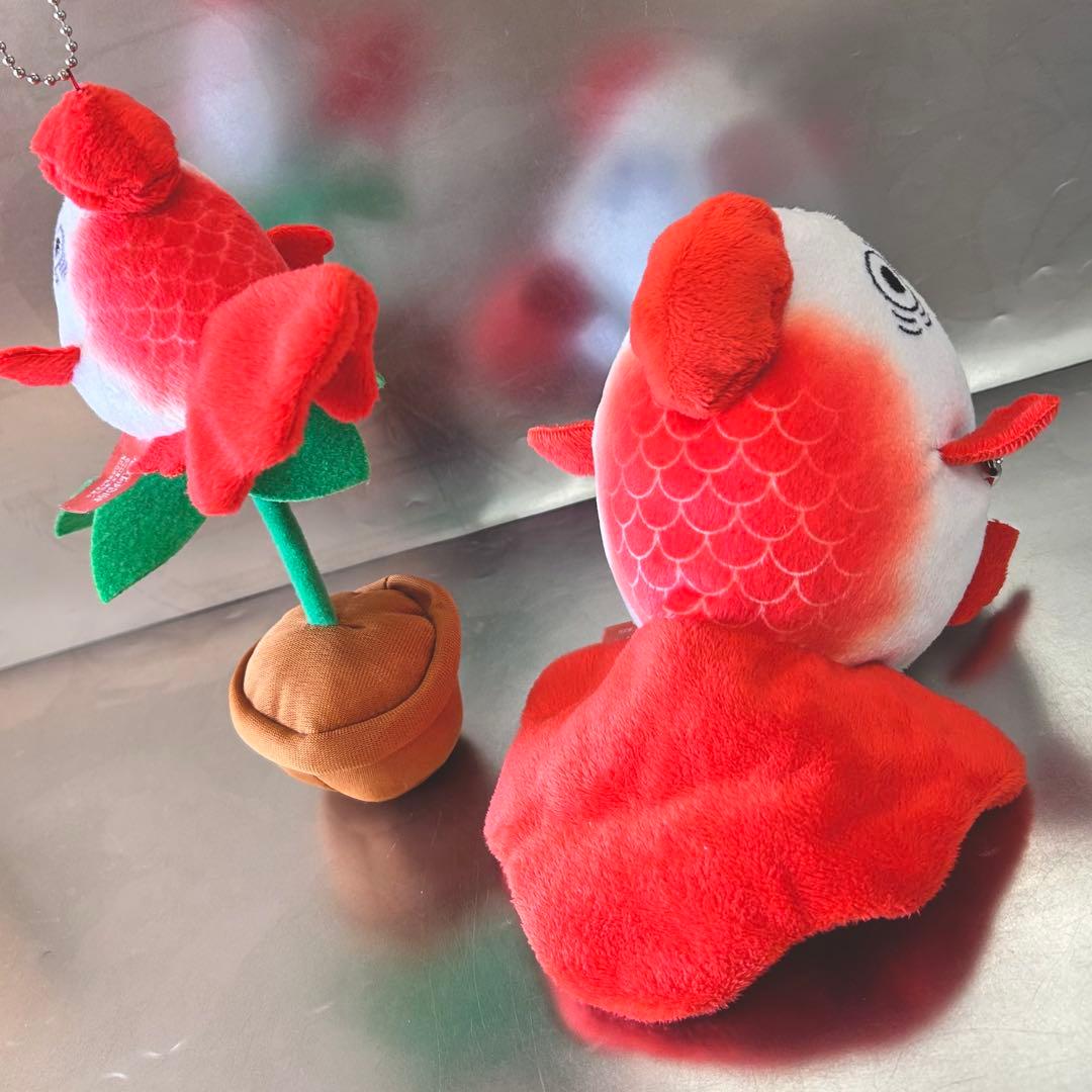 【2点】鬼灯の冷徹 金魚草 ひっぱると鳴くぬいぐるみ / ぬいぐるみがま口ポーチ