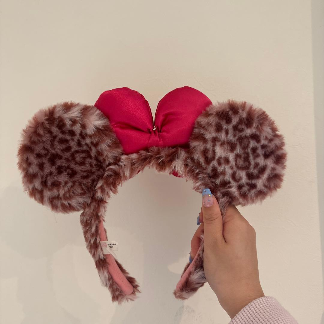 ヒョウ柄耳のディズニーカチューシャ