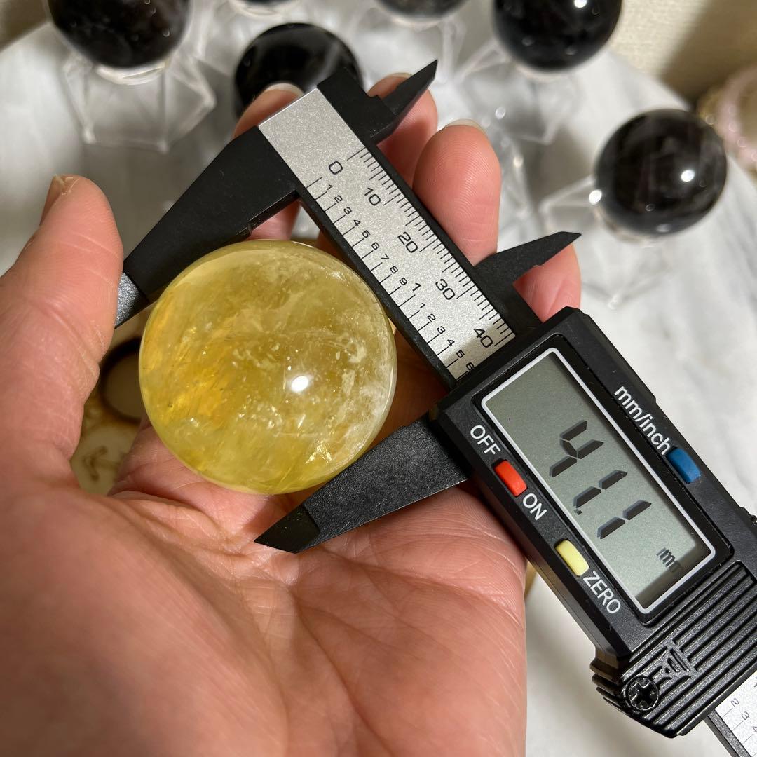 【セット販売】スフィア（モリオン　シトリン）　七星陣　光るUSB台座つき