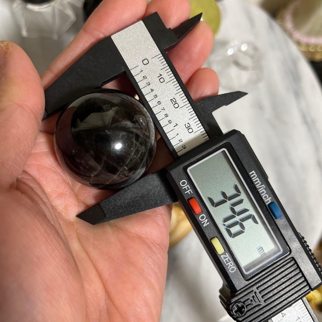 【セット販売】スフィア（モリオン　シトリン）　七星陣　光るUSB台座つき