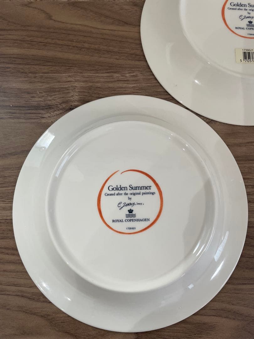 ロイヤルコペンハーゲン ゴールデンサマープレート5枚セット