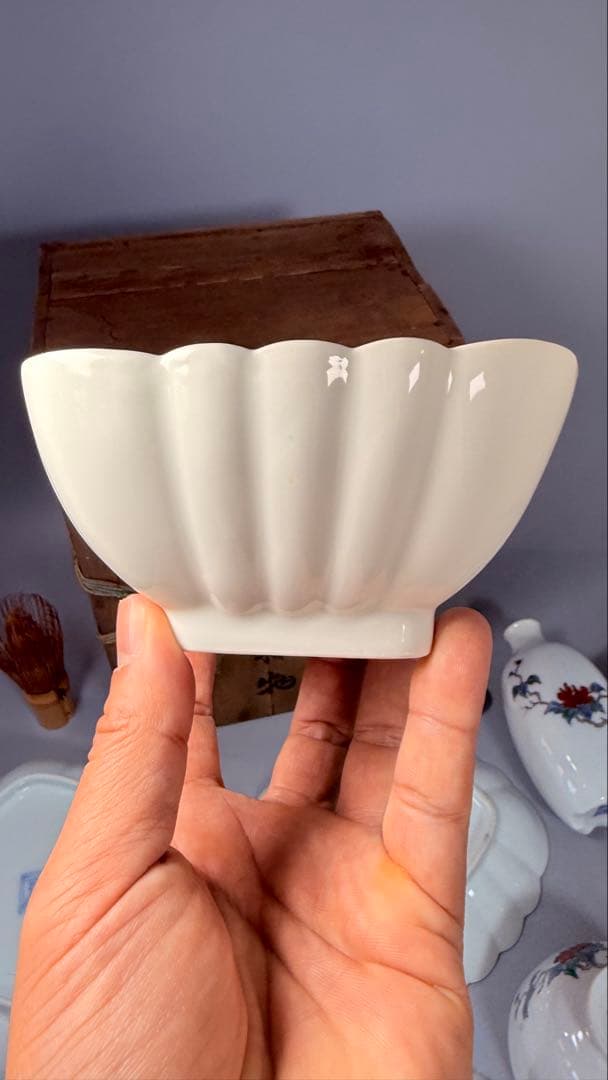 大正～昭和初期　十二代　酒井田柿右衛門　牡丹鳳凰画　揃物　渦福　共箱　合資会社