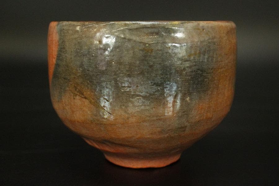 茶道具 早船写赤楽茶碗 和楽造 共箱(P116)