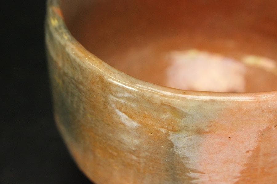 茶道具 早船写赤楽茶碗 和楽造 共箱(P116)