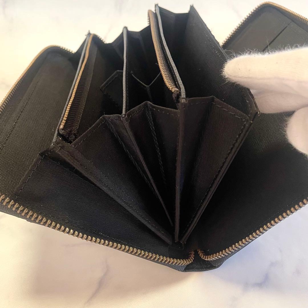 豊岡工房⭐︎牛革 お薬手帳 マルチケース 多機能 財布 ブラック　日本製