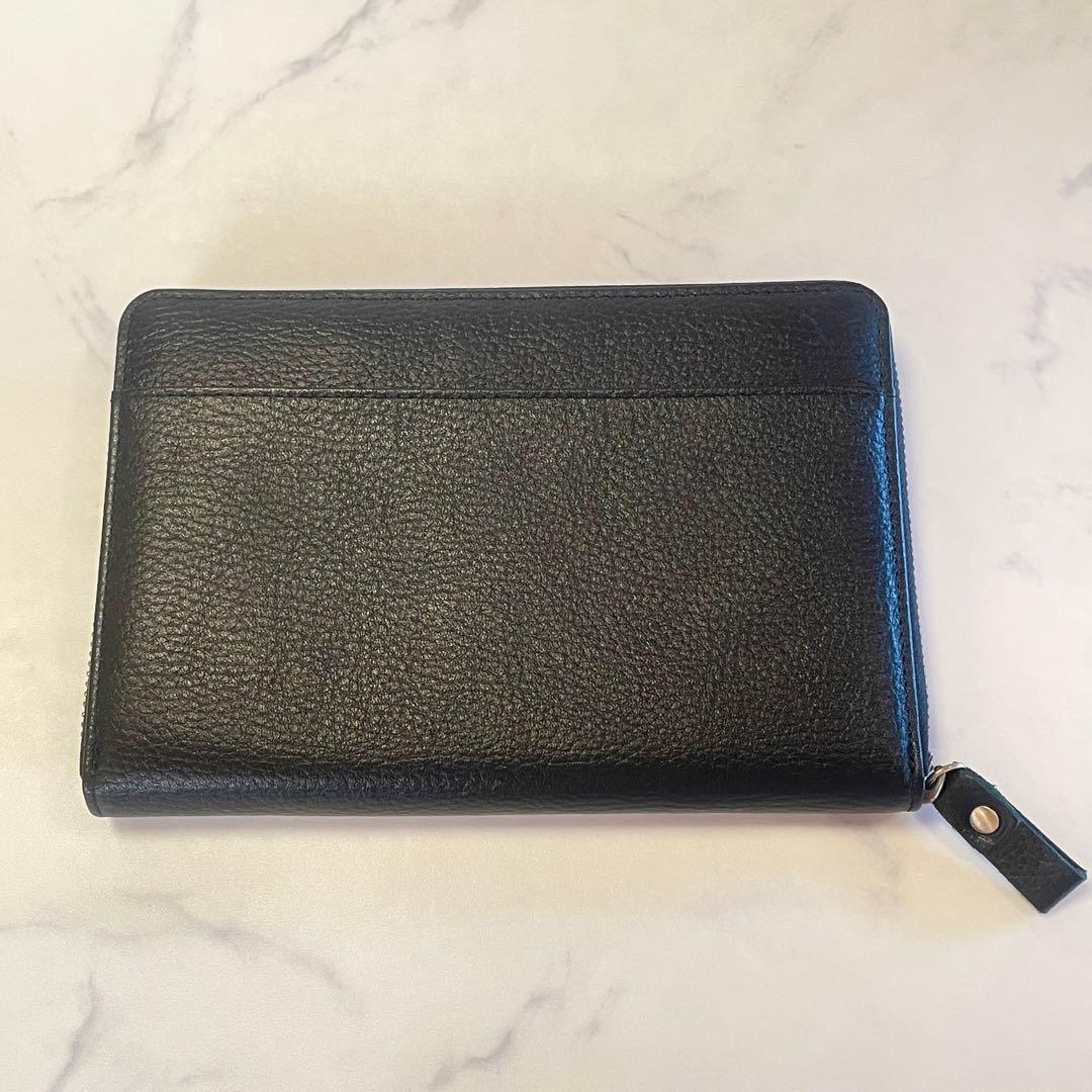 豊岡工房⭐︎牛革 お薬手帳 マルチケース 多機能 財布 ブラック　日本製