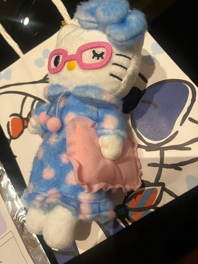 エクシブ×ハローキティ ぬいぐるみキーホルダー