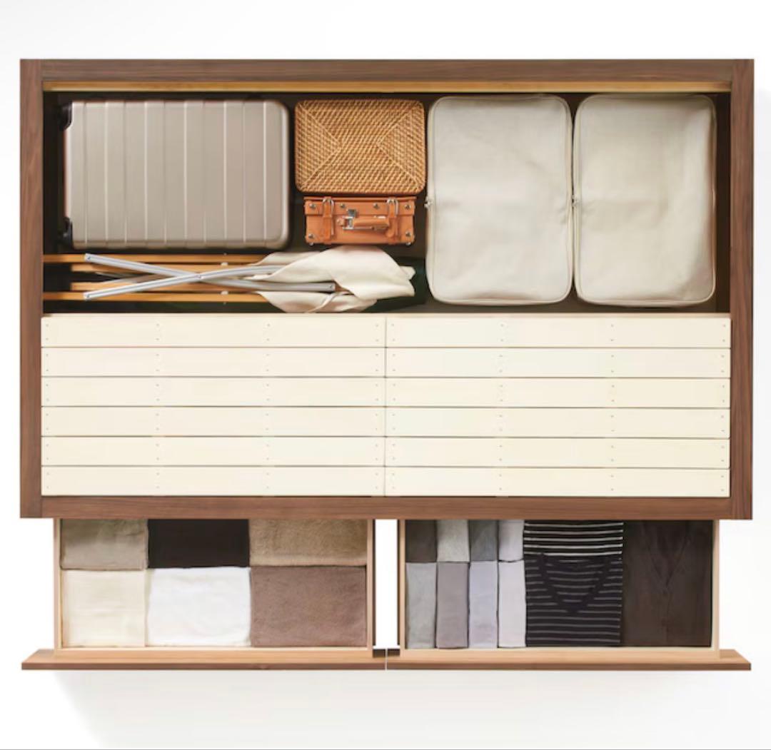 無印用品セミダブル収納ベッド　追加台付き