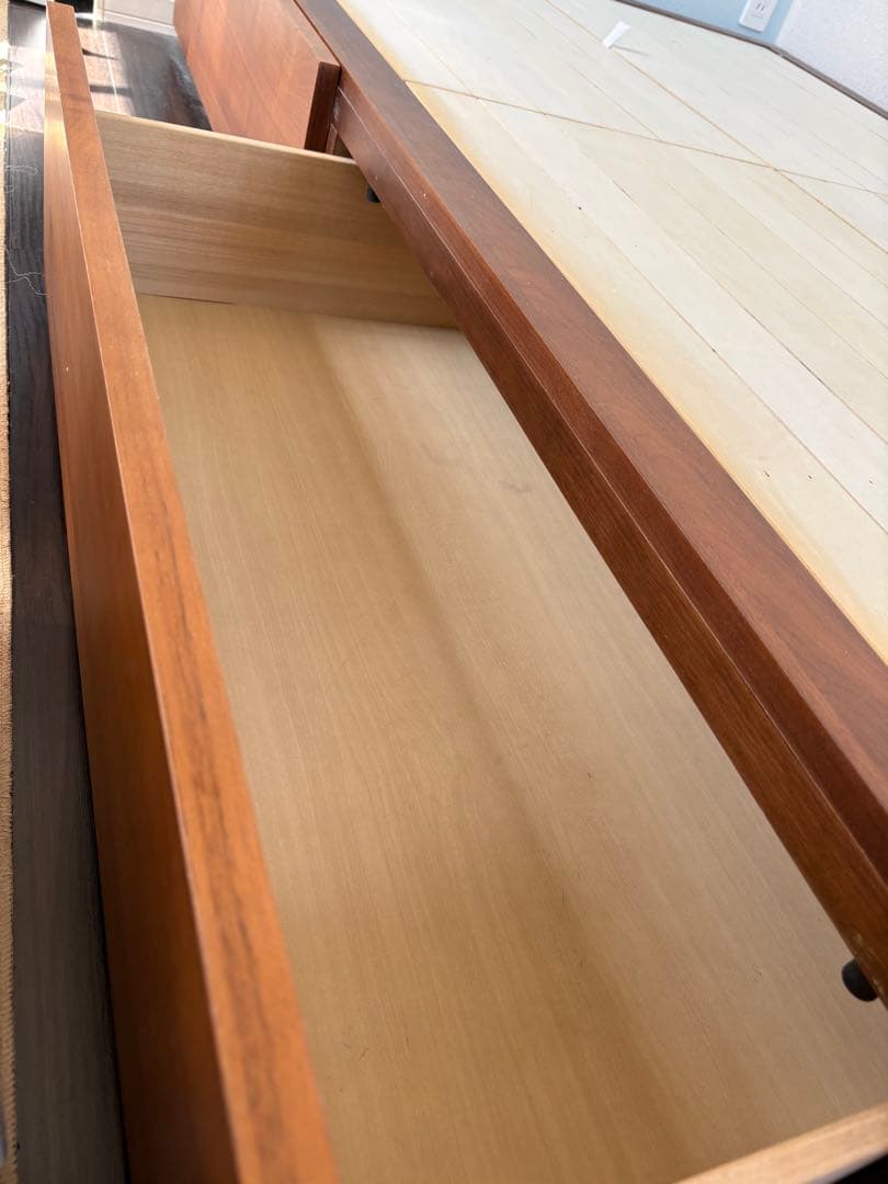 無印用品セミダブル収納ベッド　追加台付き