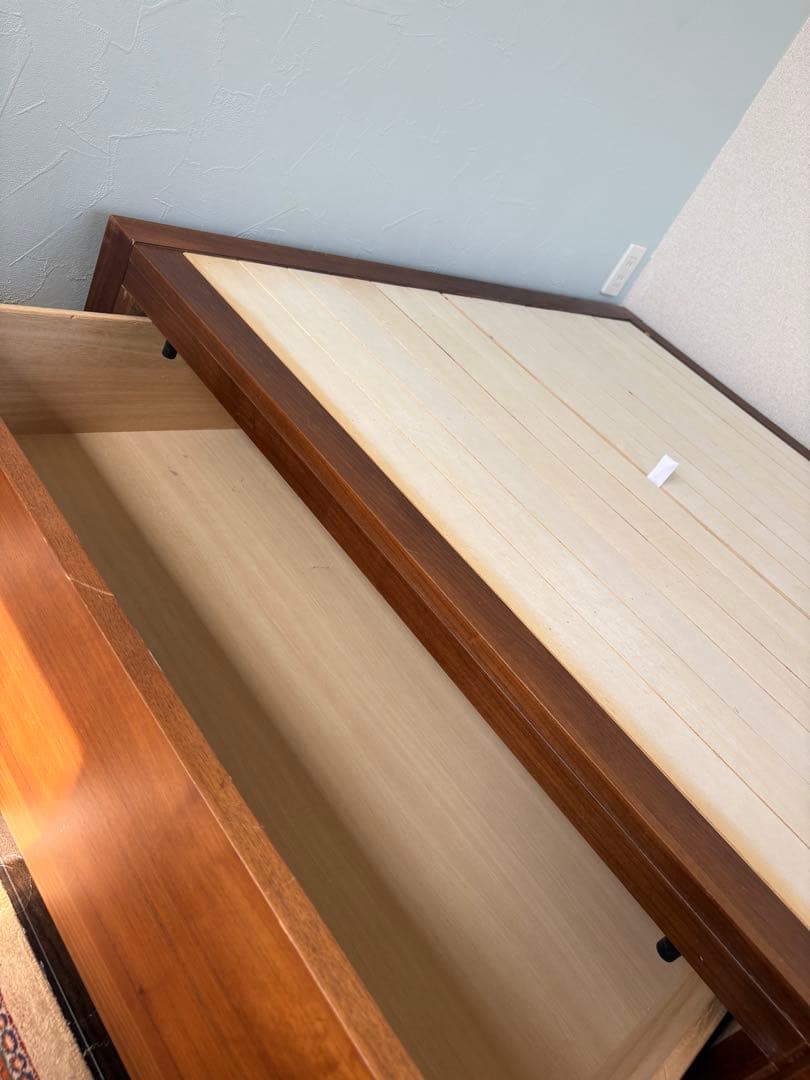 無印用品セミダブル収納ベッド　追加台付き