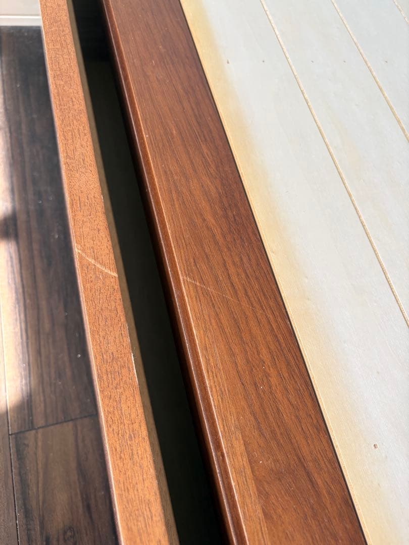 無印用品セミダブル収納ベッド　追加台付き