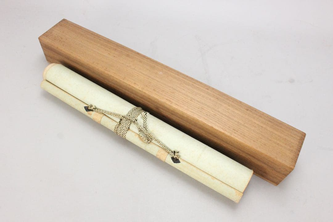 No5449 掛軸　矢野橋村　瓢箪画賛　絹本着色　合箱　古画　古美術　送料無料